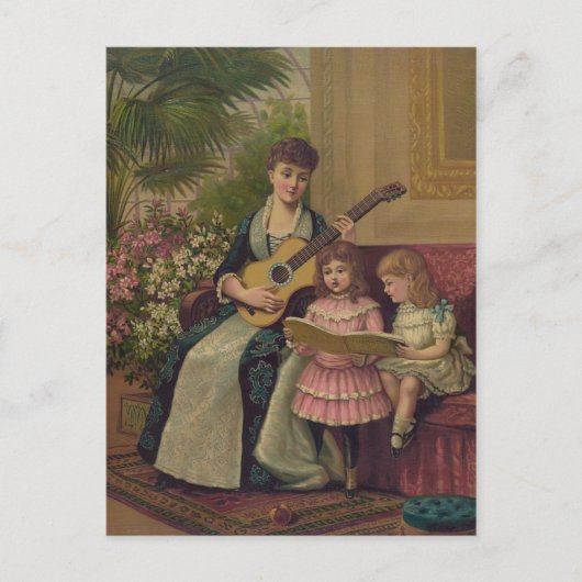 Het kerstlied feestdagenkaart (Voorkant)