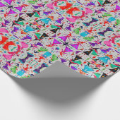 Het Kerstmisheks 7 Ontwerp Verpakkingsdocument Cadeaupapier (Hoek)