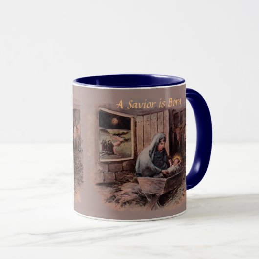 Het Kerstmug met Zegeningen Mok (Voorkant rechts)