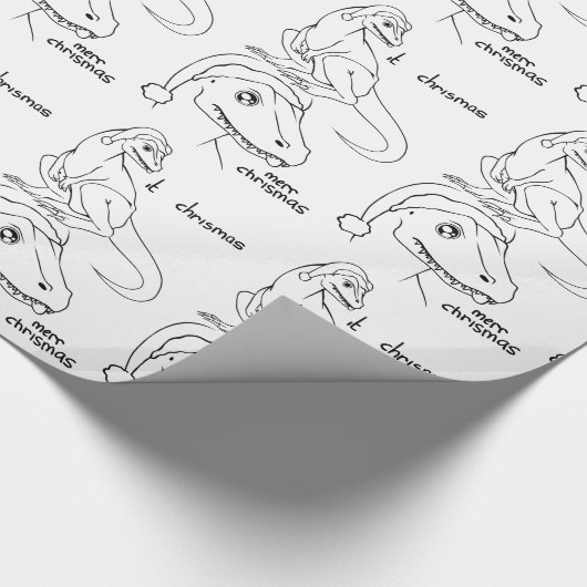 Het kerstpapier cadeaupapier (Hoek)