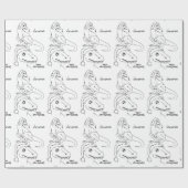 Het kerstpapier cadeaupapier (Vlak)