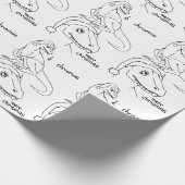 Het kerstpapier cadeaupapier (Hoek)