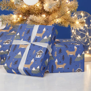 Het kerstpapier met flessenvulling cadeaupapier