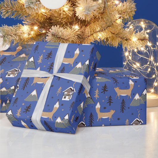 Het kerstpapier met flessenvulling cadeaupapier (Feestdagen)