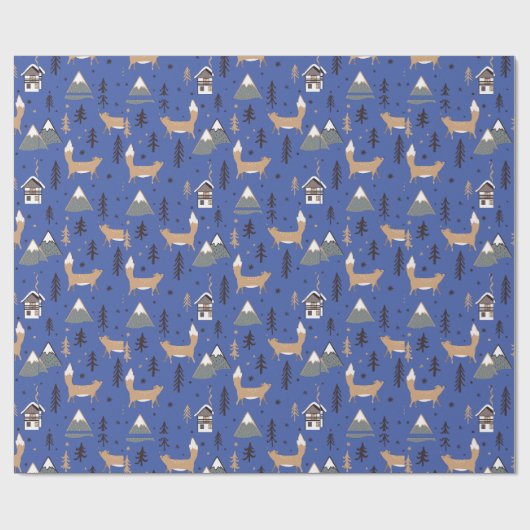 Het kerstpapier met flessenvulling cadeaupapier (Vlak)