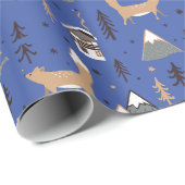 Het kerstpapier met flessenvulling cadeaupapier (Rol Hoek)