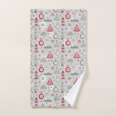 Het kerstpatroon in de winter. bad handdoek (Handdoek)