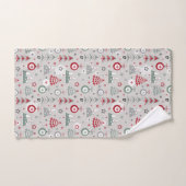 Het kerstpatroon in de winter. bad handdoek (Handdoek)