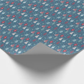Het kerstpatroon in de winter. cadeaupapier (Hoek)