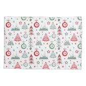 Het kerstpatroon in de winter. Hoesje piloot Kussensloop (Achterkant)