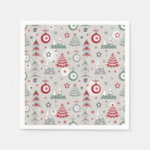 Het kerstpatroon in de winter. servet (Voorkant)