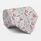 Het kerstpatroon in de winter. Stropdas (Opgerold)