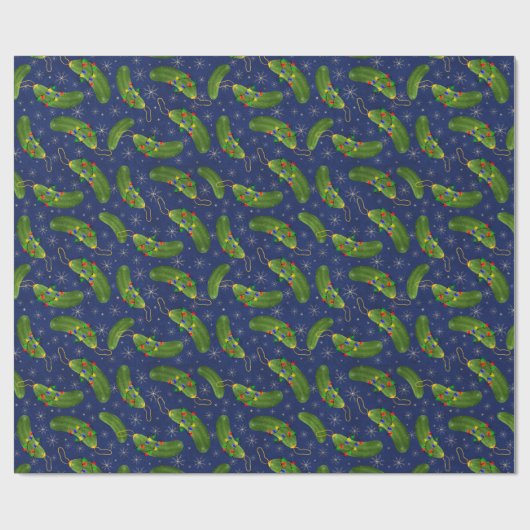 Het kerstpekelpapier cadeaupapier (Vlak)