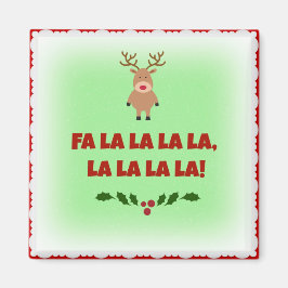 Het kerstplein La La La La La La La La La La Magneet