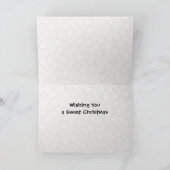 Het kerstportret van Bandit - Kat / Keuten Feestdagen Kaart (Binnen)