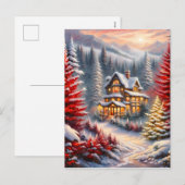 Het kerstseizoen is een tijd van vreugde, hoop, en feestdagenkaart (Voorkant / Achterkant)