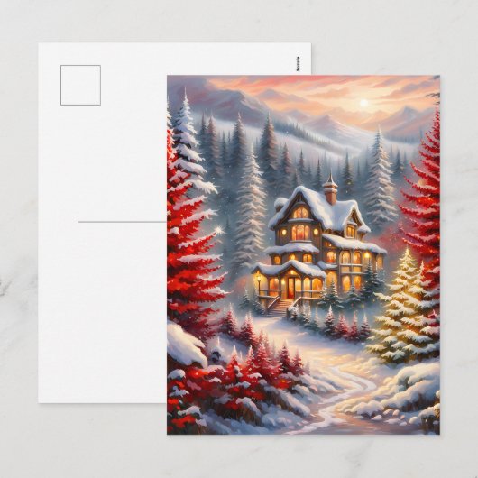 Het kerstseizoen is een tijd van vreugde, hoop, en feestdagenkaart (Voorkant / Achterkant)