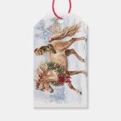 Het Kerstteam- Maggie en Nari Cadeaulabel (Voorkant)