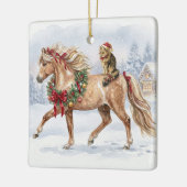 Het Kerstteam- Maggie en Nari Keramisch Ornament (Links)