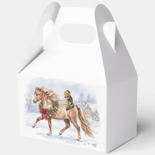 Het kerstteam met Maggie en Nari Bedankdoosjes (Voorkant)
