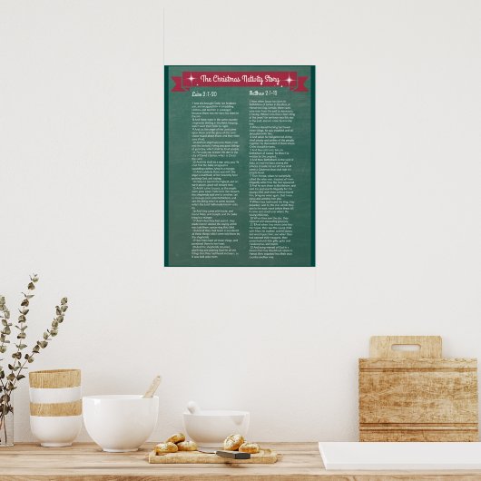 Het kerstverhaal - in de scriptie poster (Keuken)