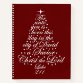 Het kerstverhaal Luke 2-11 Notitieboek (Voorkant)