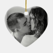 Het kerstversieringsvoorstel van Marry Me Couple Keramisch Ornament (Achterkant)