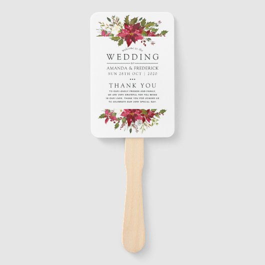 Het kerstweddenschap tussen de Waterverf van Bourg Handwaaier (Voorkant)