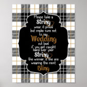 Het Ketting game Flannel en Frost Vrijgezellenfees Poster (Voorkant)