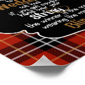 Het Ketting Game Red Flannel Vrijgezellenfeest Gam Poster (Hoek)