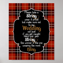 Het Ketting Game Red Flannel Vrijgezellenfeest Gam