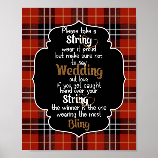 Het Ketting Game Red Flannel Vrijgezellenfeest Gam Poster (Voorkant)