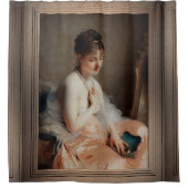 Het Ketting-Pearl van Charles Chaplin Douchegordijn (Voorkant)