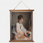 Het Ketting-Pearl van Charles Chaplin Hangend Wandkleed (Voorkant)