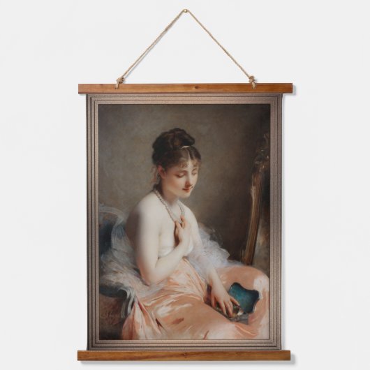 Het Ketting-Pearl van Charles Chaplin Hangend Wandkleed (Voorkant)