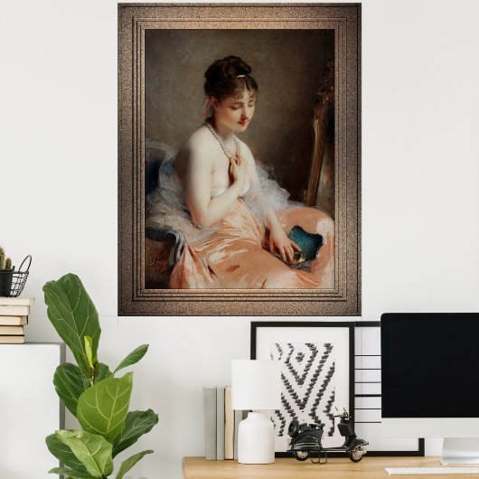 Het Ketting-Pearl van Charles Chaplin Poster (Thuiskantoor)