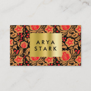 Het Khokhloma Kulture Pattern Visitekaartje