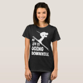 Het kiemen van het leven gaat naar een bergbeker w t-shirt (Voorkant volledig)