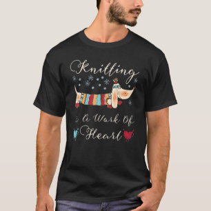 Het kietelen van de gehaakte haakjes van de hak is t-shirt