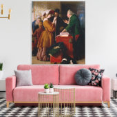 Het kiezen van de bruiloft Gown uit hoofdstuk 1 va Canvas Afdruk (Insitu (Woonkamer))