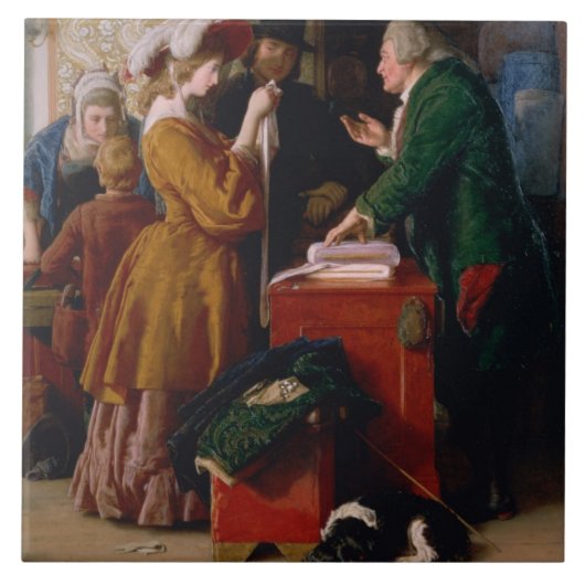 Het kiezen van de bruiloft Gown uit hoofdstuk 1 va Tegeltje (Voorkant)