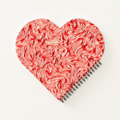 Het kijken als zalmtinten getextureerd van muur notitieboek (Achterkant)