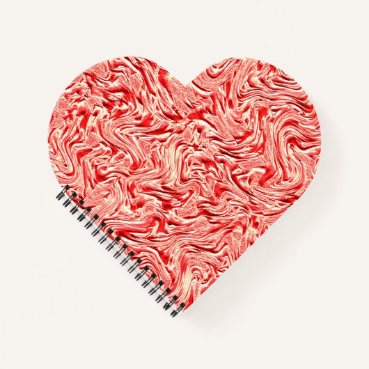 Het kijken als zalmtinten getextureerd van muur notitieboek (Voorkant)