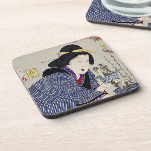 Het kijken alsof ze wil veranderen: Het uiterlijk Bier Onderzetter (Linkerzijde)