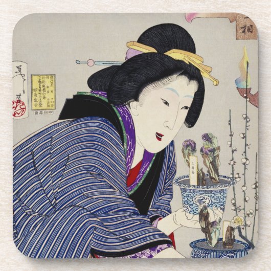 Het kijken alsof ze wil veranderen: Het uiterlijk Bier Onderzetter (Voorkant)