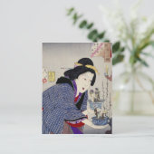 Het kijken alsof ze wil veranderen: het uiterlijk briefkaart (Staand voorkant)