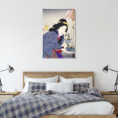 Het kijken alsof ze wil veranderen: het uiterlijk canvas afdruk (Insitu (Slaapkamer))