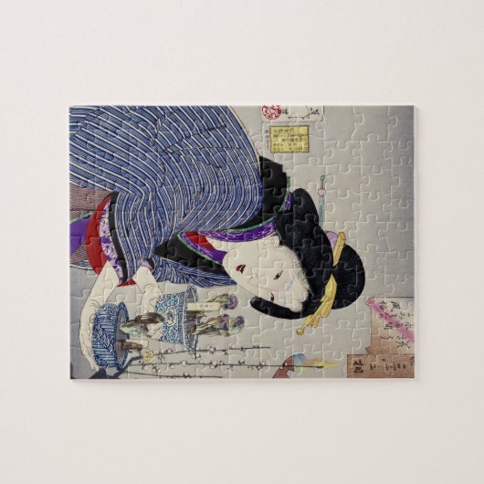 Het kijken alsof ze wil veranderen: Het uiterlijk Legpuzzel (Horizontaal)