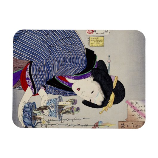 Het kijken alsof ze wil veranderen: het uiterlijk magneet (Horizontaal)