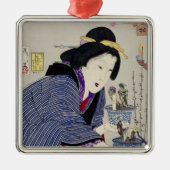 Het kijken alsof ze wil veranderen: Het uiterlijk Metalen Ornament (Voorkant)